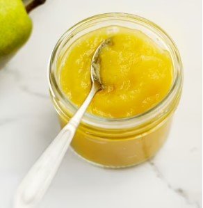 pure de manzana y pera para bebés (1)